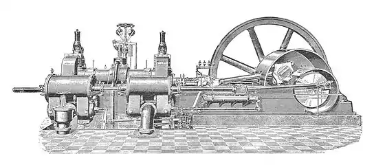 Körting gas engine of around 1900