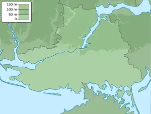 Shchaslyvtseve is located in Kherson Oblast
