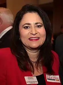 Lea Marquez Peterson in a crowd