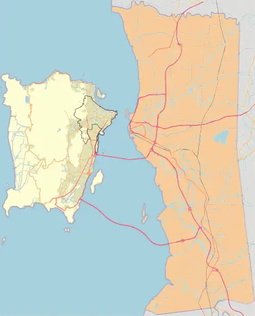 Jelutong is located in Central George Town, Penang