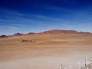 Looking over to the ALMA site
