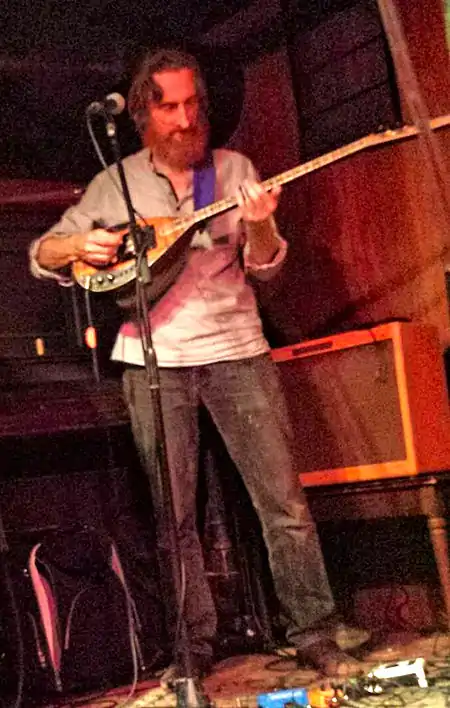 Lu Edmonds performing with the Mekons on July 15, 2015..jpg