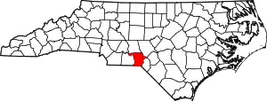 State map highlighting Richmond County