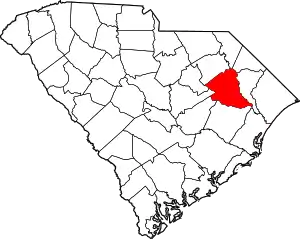State map highlighting Florence County