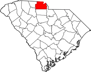 State map highlighting York County