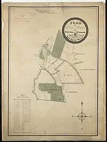 Map of the Parish of Nelson, 1822.