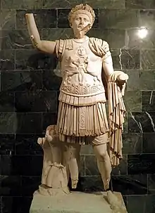 Marble statue of Trajan