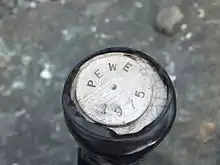 A post labeled "PEWE 1975" marks a hill just southwest of Gulkana Glacier.