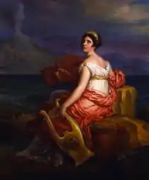 Mme de Staël as her character Corrine (posthumously)