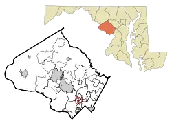 Location of Chevy Chase View, Maryland