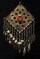Image 3Turkmen woman's jewelry, metal and cornelian, 20th century. Musée du Quai Branly, Paris, France. (from Culture of Turkmenistan)