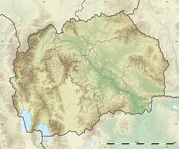 Battle of Tabanovce is located in North Macedonia