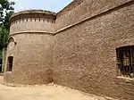 Pillar and main boundary wall from the entrance
