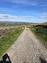 The Roman road near Virosidium, now a bridle path