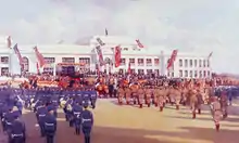 Harold Septimus Power (1927) Opening of Federal Parliament House Building, Canberra, 9 May 1927. Oil on canvas. Historic Memorials Collection