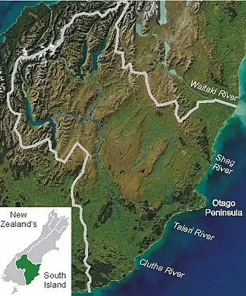 Location of Lake Waihola