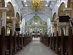 Church nave in 2017