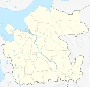 Topsa is located in Arkhangelsk Oblast
