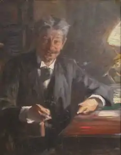 Georg Brandes, sketch for a painting by Peder Severin Krøyer, 1900