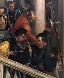 Detail of drunken German soldiers