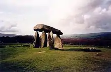 exterior view of prehistoric structure