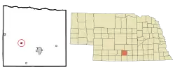 Location of Loomis, Nebraska