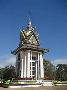 Image 7Choeung Ek Monument contains more than 5,000 human skulls. (from History of Cambodia)