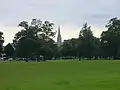 Playing field in the park