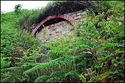 Bricked up tunnel entrance at the harbour