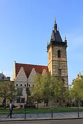 The Navomestska Radnice (lit. 'New Town Hall'), site of the 1419 defenestrations