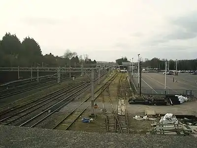 The sidings at Boxmoor, looking north
