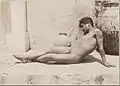 Reclining Male Nude Beside Vase at the Metropolitan Museum of Art