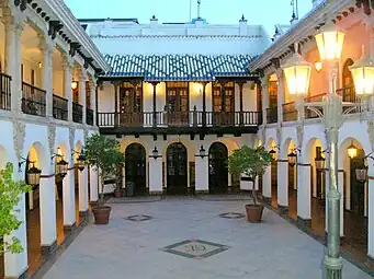 Interior of the building