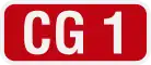 Main Road CG1 shield