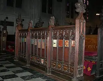 Screen for Presidents' Pew (1917).