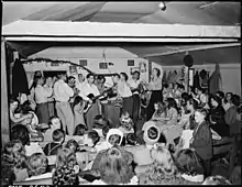 Image 10Services at the Pentecostal Church of God in Lejunior, Kentucky, in 1946 (from Evangelicalism in the United States)
