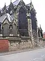 East side of church