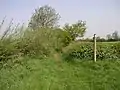 As a small path just before  Uttoxeter