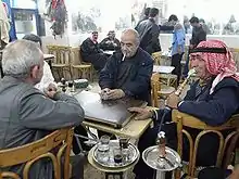 Image 37A coffeehouse in Damascus (2003) (from Coffee culture)