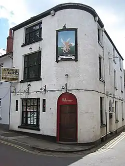 The Griffin, with plaque