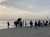 The Salt Path film set at East Head on West Wittering