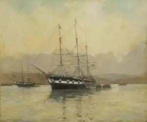 Image 14The American capture of San Diego by the USS Cyane in 1846 (from History of California)