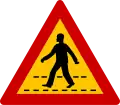 K-15Pedestrian crossing ahead(formerly used )