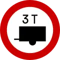 Ρ-63No trailers over tonnes shown (e.g. 3t)