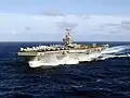 Abraham Lincoln sailing in the Western Pacific Ocean in 2004.