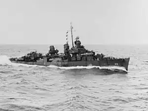 USS Charles Ausburne (DD-570) in the vicinity of the Solomon Islands, 23 March 1944