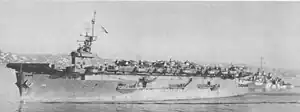 USS White Plains at San Diego, 8 March 1944