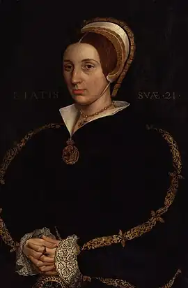 Unknown woman, formerly known as Catherine Howard, late 17th-century, after Hans Holbein the Younger