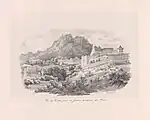 View of the Sintra from the garden of the Comte de Povoa, 1840