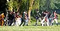 Hand-to-hand combat between British and Imperial marksmen